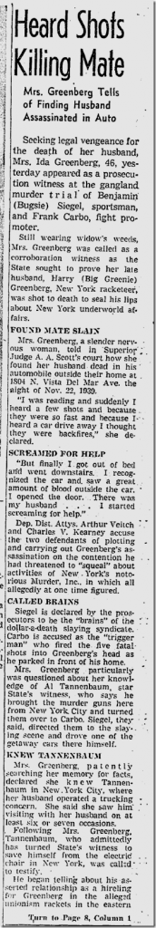 Siegel trial newspaper clipping